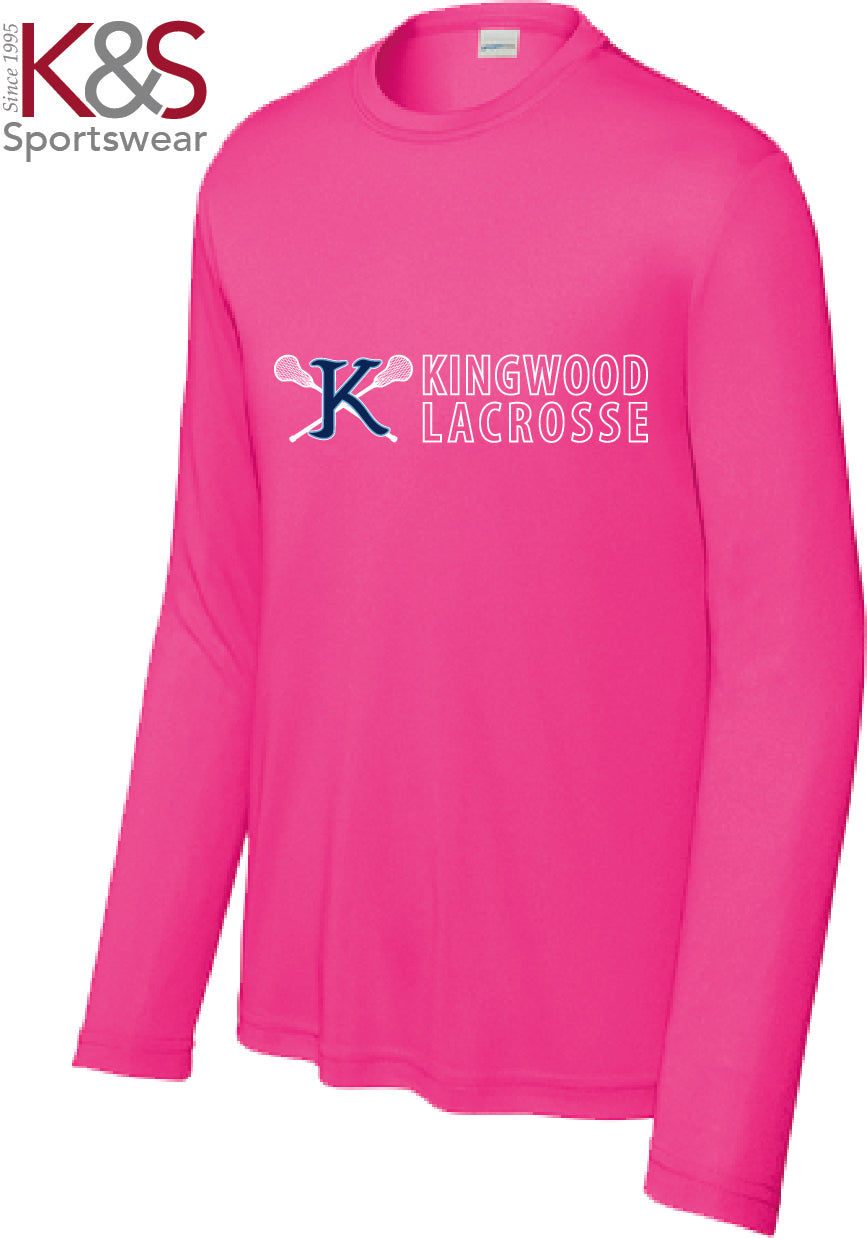 Adult Long Sleeve Dry Fit Shirt - Pink
