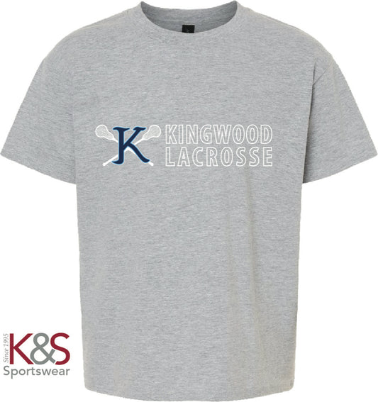 Youth Short Sleeve Cotton T-Shirt - Light Gray