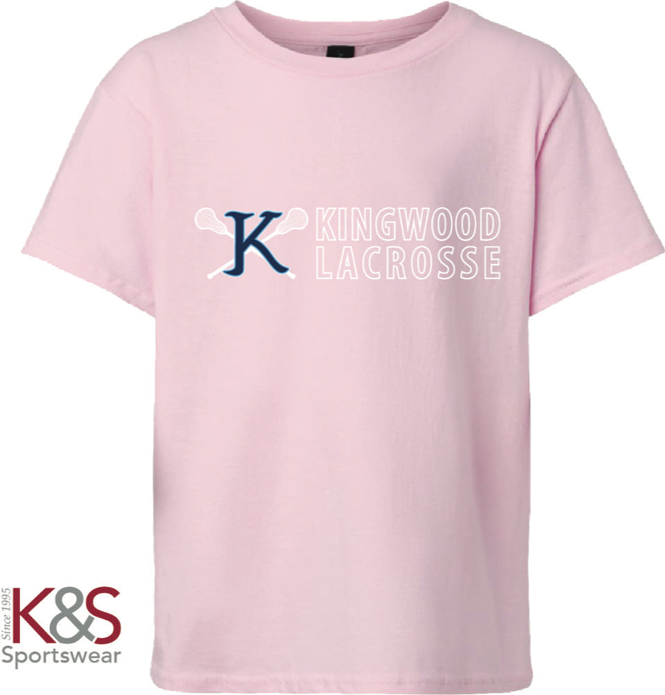 Youth Short Sleeve Cotton T-Shirt - Pink